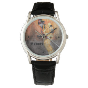 Montre Pompier Black Protective Face Fireman's Watch