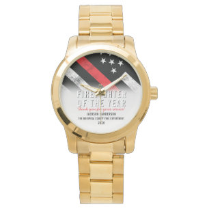 Montre Pompier Red Line Drapeau Reconnaissance des employ