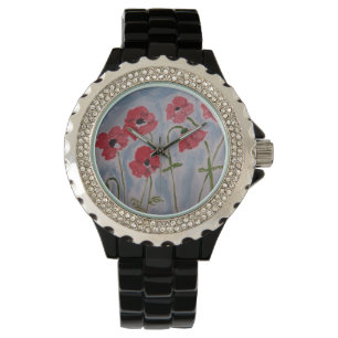 Montre Poppies rouges sauvages