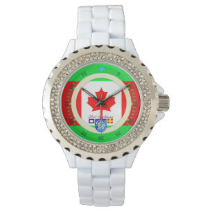 Montre Port canadien Richman du Canada de drapeau