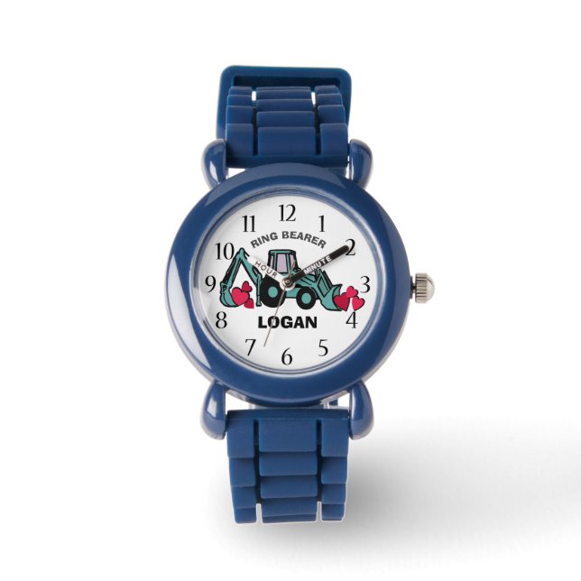 Montre Porteur de bague Backhoe et Coeurs (Recto)