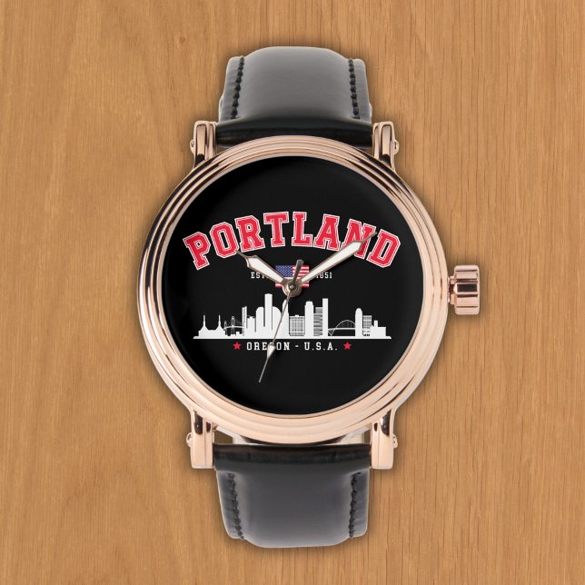 Montre Portland Modern Skyline city (Créateur téléchargé)