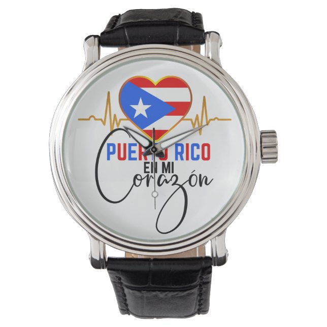 Montre Porto Rico en mi Corazon Puerto Rican Pride (devant)