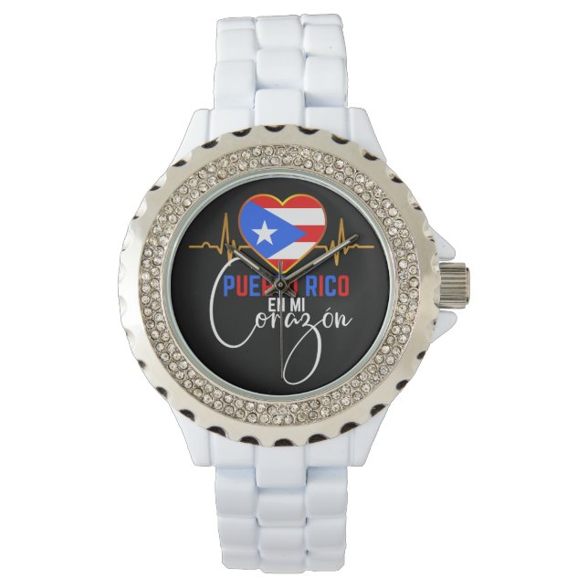Montre Porto Rico en mi Corazon Puerto Rican Pride (devant)