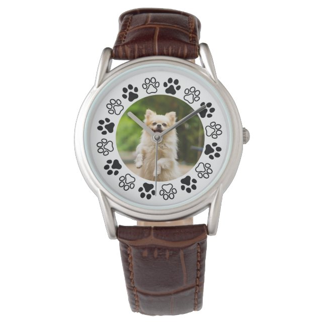 Montre Portrait de chien costumizable canine (devant)