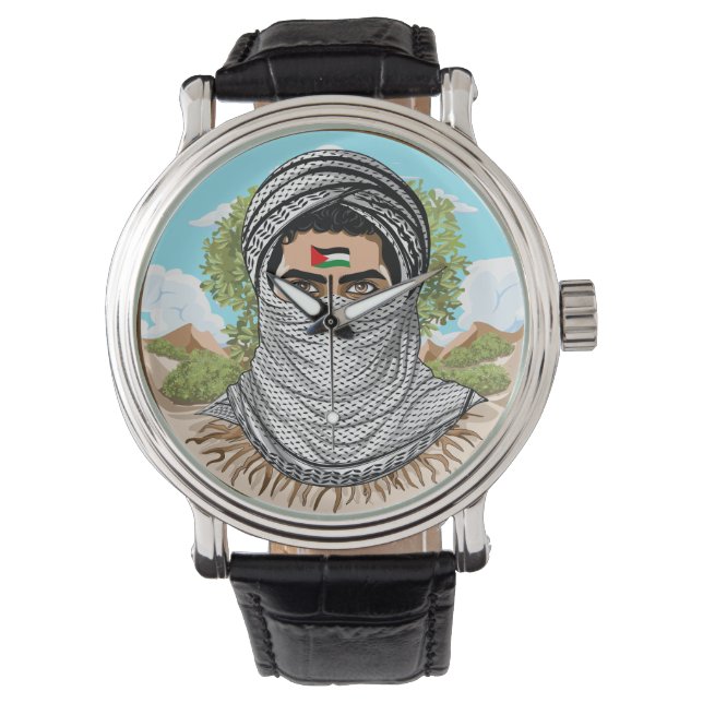 Montre Portrait de la Liberté palestinienne (devant)