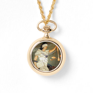 Montre Portrait de la majestueuse Lady Justice en verre t