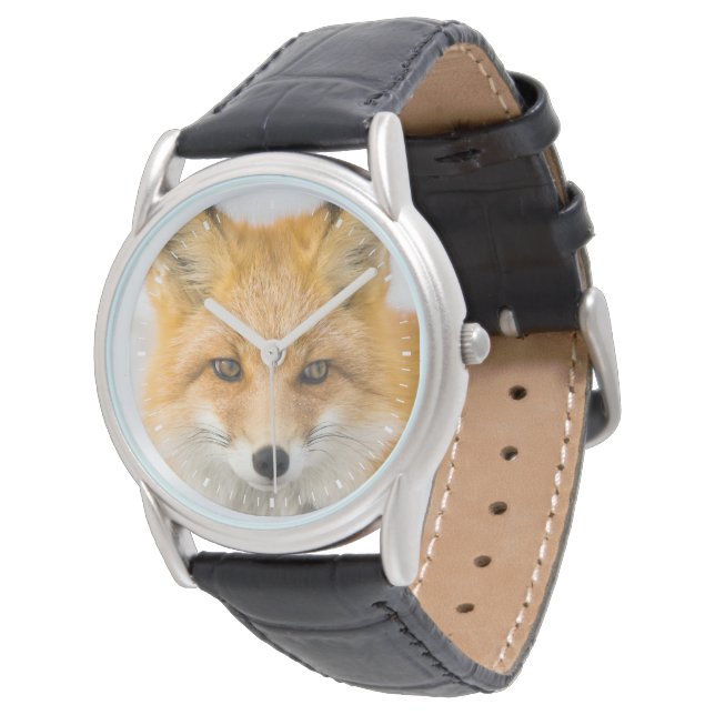 Montre Portrait de renard roux (Incliné)