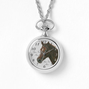Montre portrait équin de cheval de brun de jument de