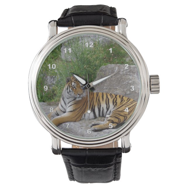 Montre Portrait photo d'un tigre de Sibérie (devant)