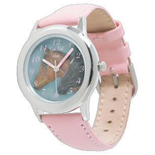 Montre portraits de cerfs-volants noirs de cercueil de ce