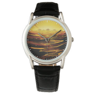 Montre Poster de l'espace rétro - La plus grande lune de