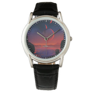 Montre Poster de l'espace rétro - Les spectateurs observe