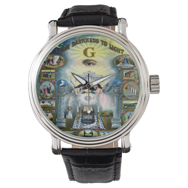 Montre Poster maçonnerie maçonnique pour artisanat antiqu (devant)