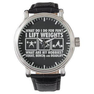 Montre Posture accroupie, banc, Deadlift - Powerlifting