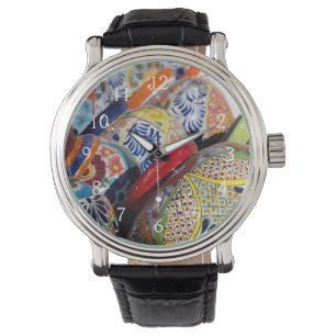Montre Poteries mexicaines traditionnelles colorées peint