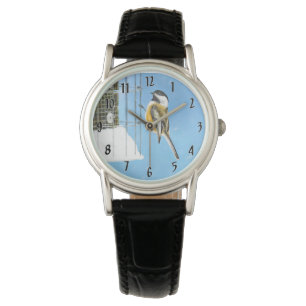 Montre Poulet sur mangeoire - Art d'origine des oiseaux s