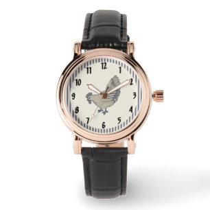 Montre Poulet vintage Et Bouton