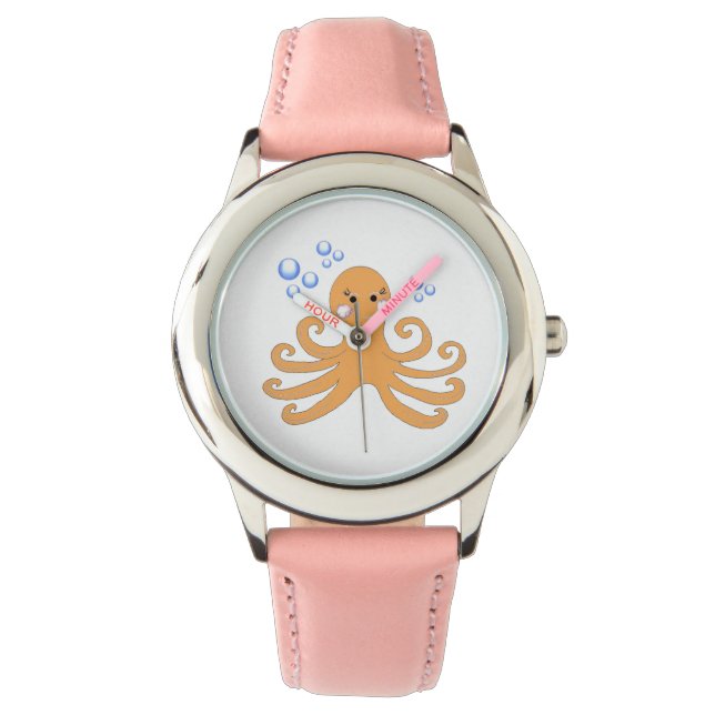 Montre Poulpe de dessin animé fantaisiste (devant)