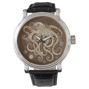 Montre Poulpe Steampunk Rétro Fantastique Mécanique