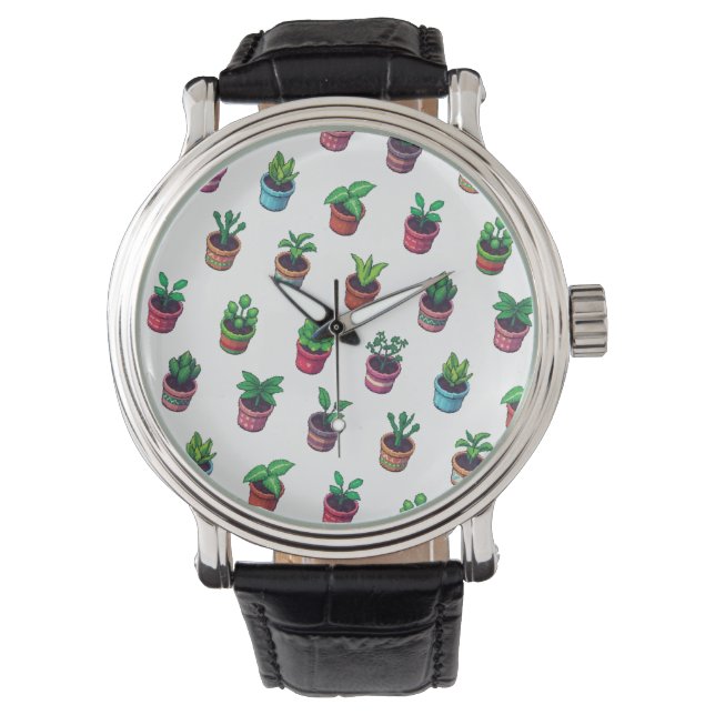 Montre pour amateur de plantes (devant)