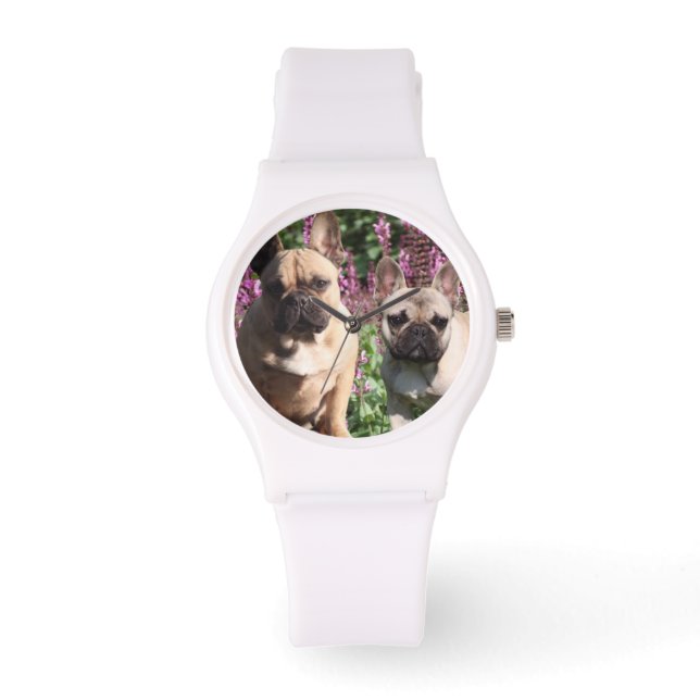 Montre pour bracelets Bulldogue français (Recto)