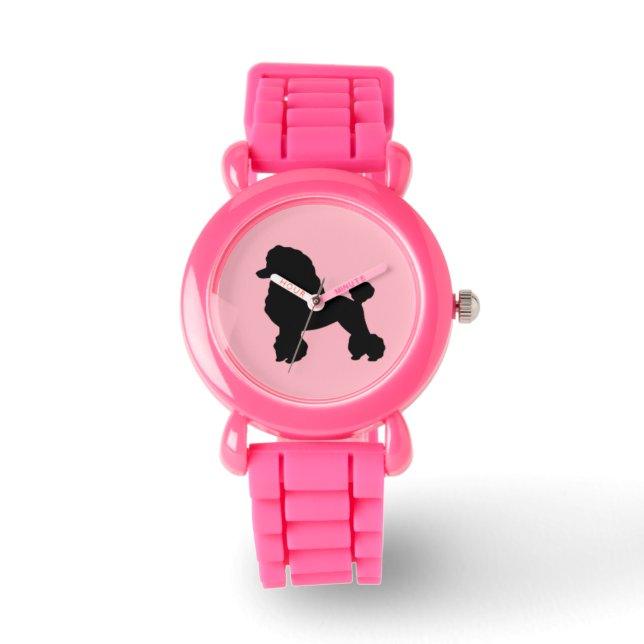Montre pour enfant de jupe rose des années 50 (Recto)