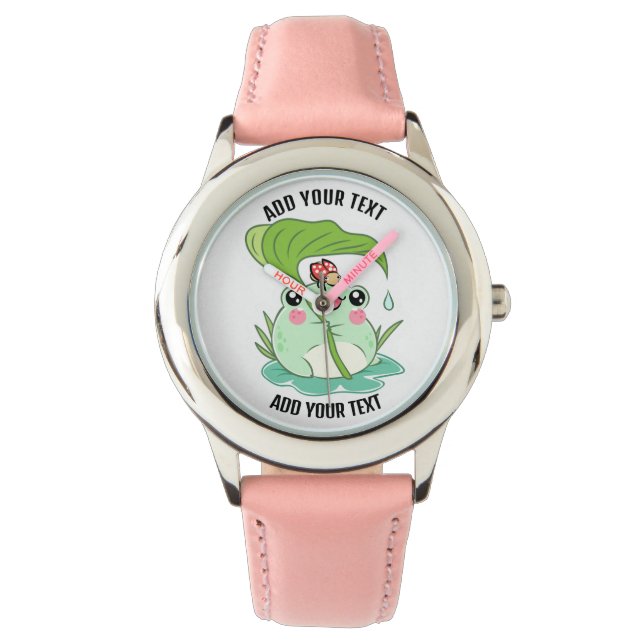 Montre pour enfant en acier inoxydable avec bracel (devant)