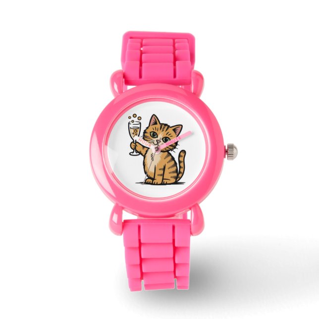Montre pour enfants Chat Mignon – Cadeau d'anniver (Recto)