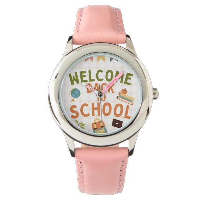 Montre pour enfants de retour à l'école (devant)