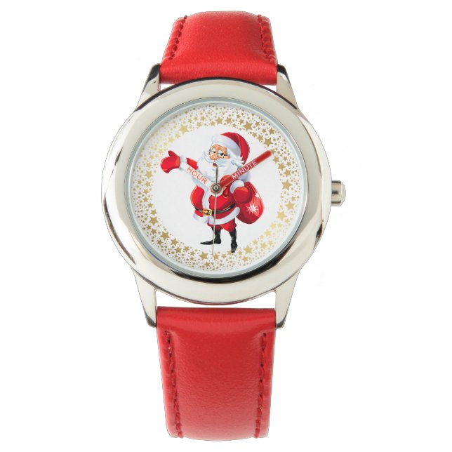 Montre pour enfants de vacances/Montre Père Noël (devant)
