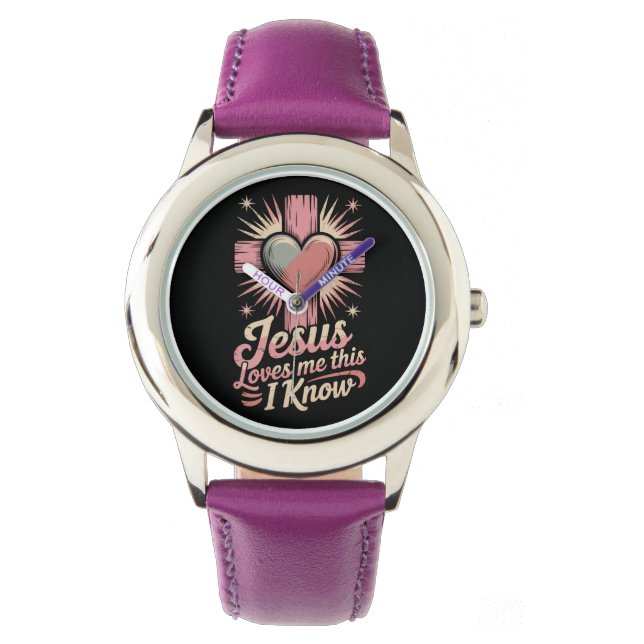 Montre pour enfants Jésus m'aime (devant)