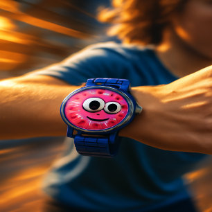 Montre pour enfants Mignon Donut avec des Yeux Mob