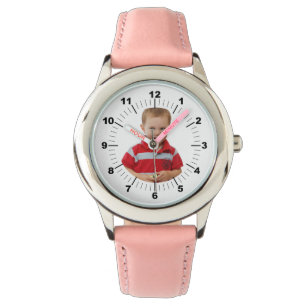 Montre pour enfants - Personnalisé - rose
