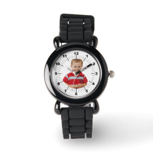 Montre pour enfants - Personnalisé - Silicone noir