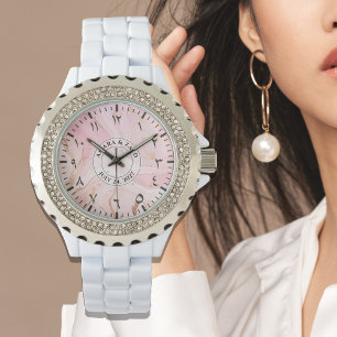 Montre pour femme chiffres arabes – strass élégant