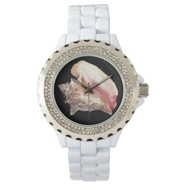Montre pour femme Coquille de Conque Rose (devant)