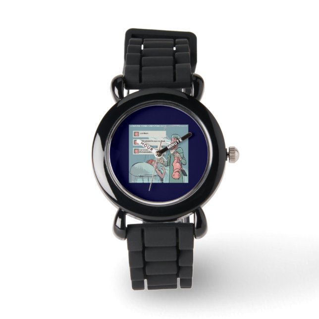 Montre pour femme drôle Née pour Tweeter (Recto)