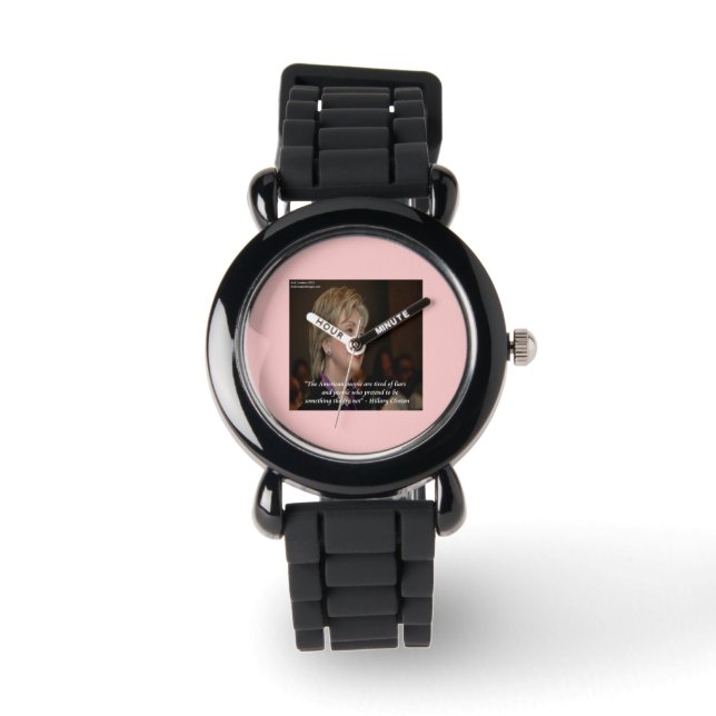 Montre pour femmes Citation de Hillary Américains  (Recto)