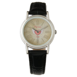Montre pour femmes vintage cœur de la Saint-Valent
