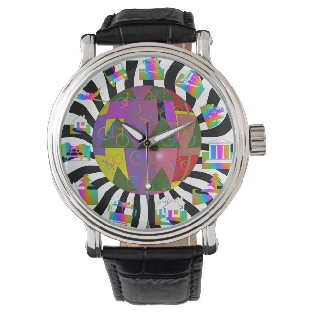 Montre pour hommes autour du monde  (devant)