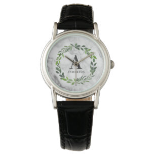 Montre Première couronne marbré et aquarelle
