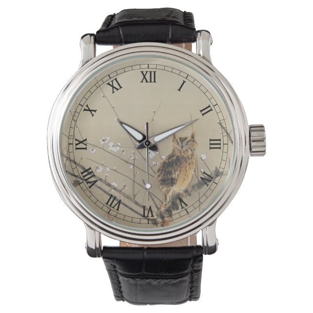 Montre Premières fleurs de prunier par Nishimura Goun, Ar (devant)