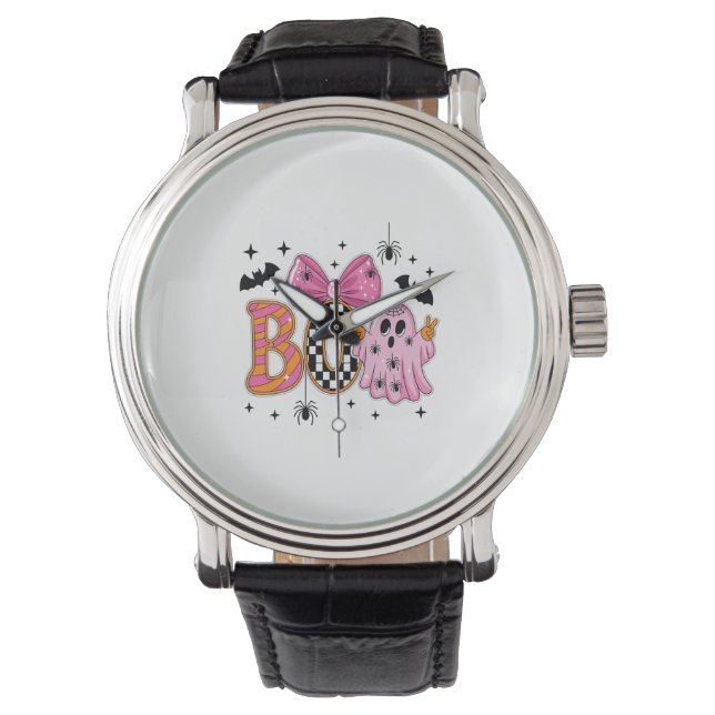 Montre Preppy Éffrayant Halloween Boo (devant)