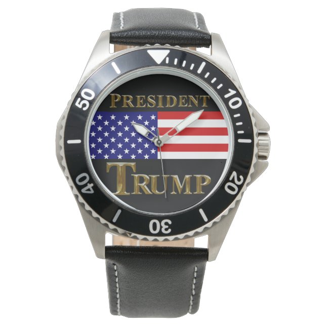 MONTRE PRÉSIDENT TRUMP  REGARDEZ (devant)