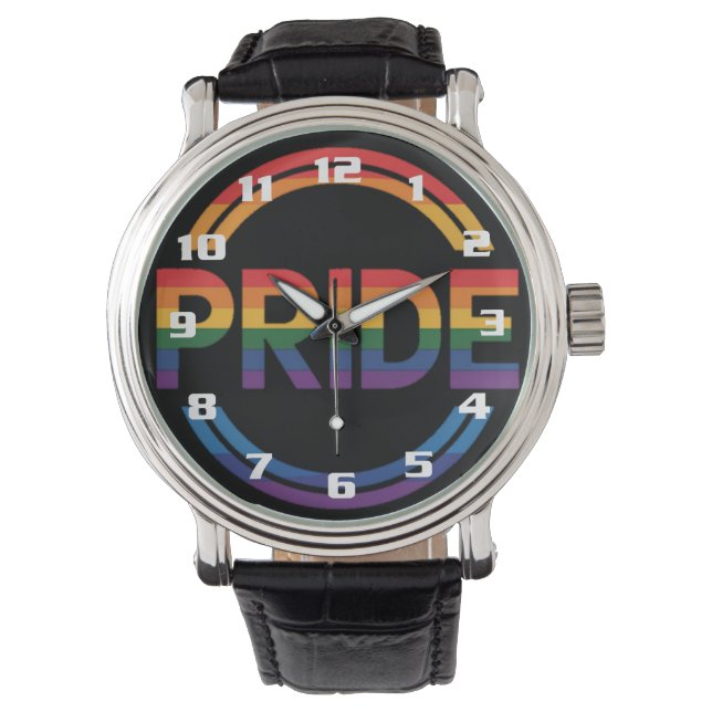 Montre Pride Gay et transgenre Fierté et égalité (devant)