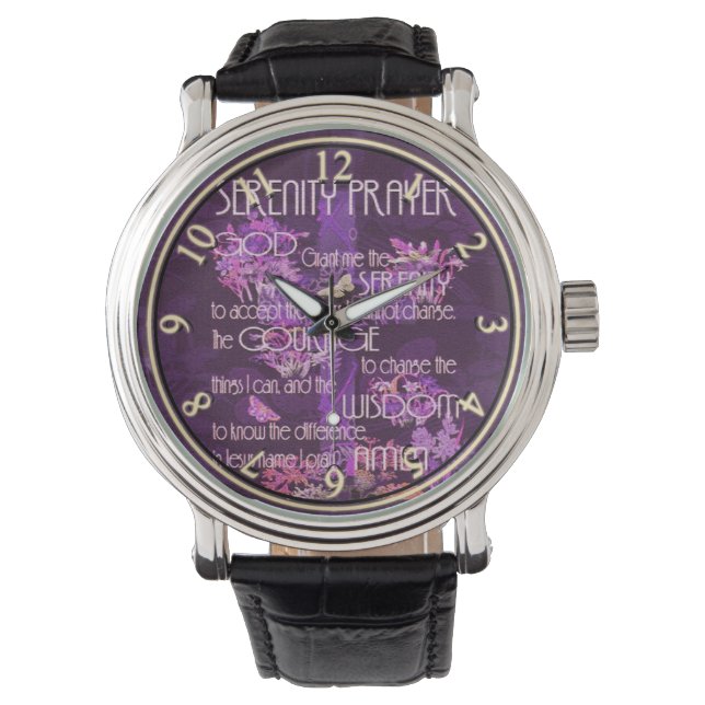 Montre Prière de sérénité (devant)