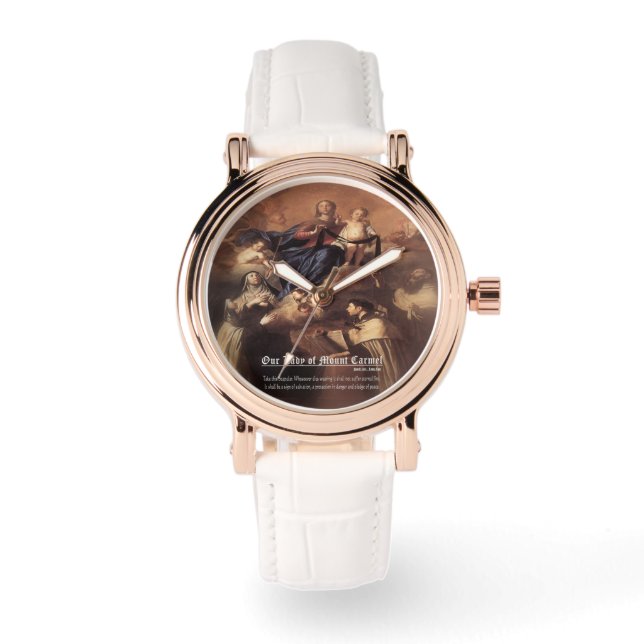 Montre Prière Notre-Dame du Mont Carmel (Recto)