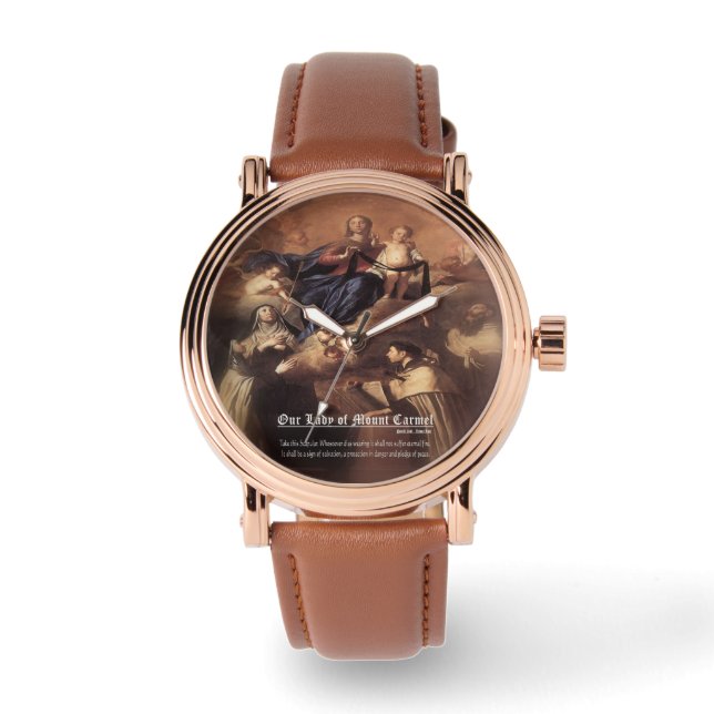 Montre Prière Notre-Dame du Mont Carmel (Recto)