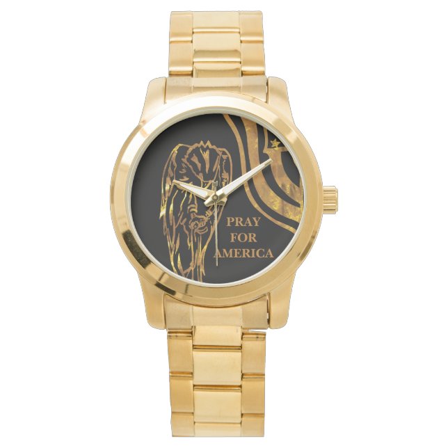 MONTRE PRIEZ POUR L'AMÉRIQUE  (devant)